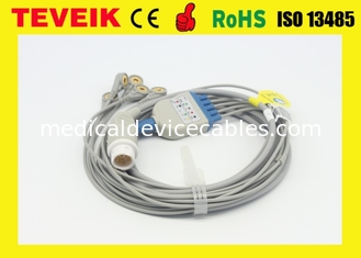 Medical Reusable Mindray One Piece Round 12pin kabel EKG Untuk Monitor Pasien BeneView T5