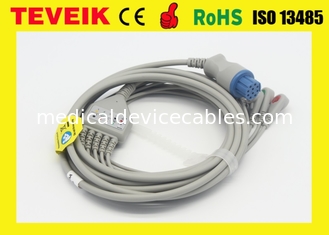 Harga Pabrik Medical Datex Cardiocap 5 lead Round 10pin ECG Cable Untuk Monitor Pasien